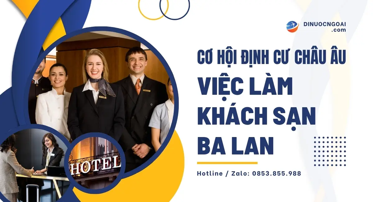 đơn hàng xklđ châu âu - tuyển 50 nhân viên khách sạn 5 sao - cơ hội định cư châu âu