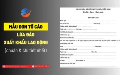 Mẫu đơn tố cáo lừa đảo xuất khẩu lao động chi tiết chuẩn pháp lý nhất
