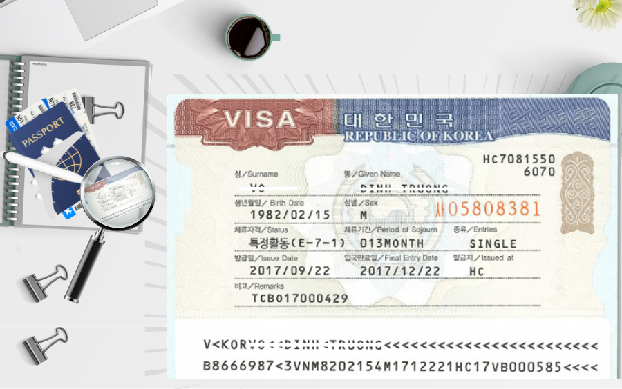 Điều kiện cấp & điều kiện đổi visa E7 Hàn Quốc 