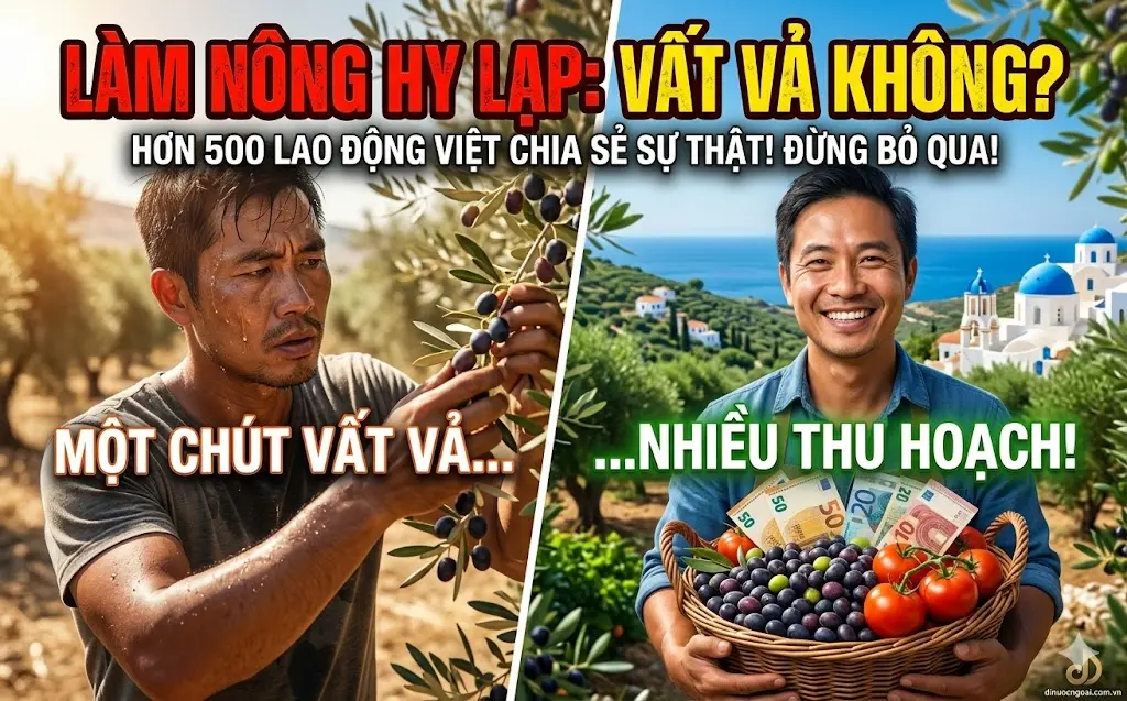 XKLĐ nông nghiệp Hy Lạp Có vất vả không, thu nhập ra sao, ai phù hợp?