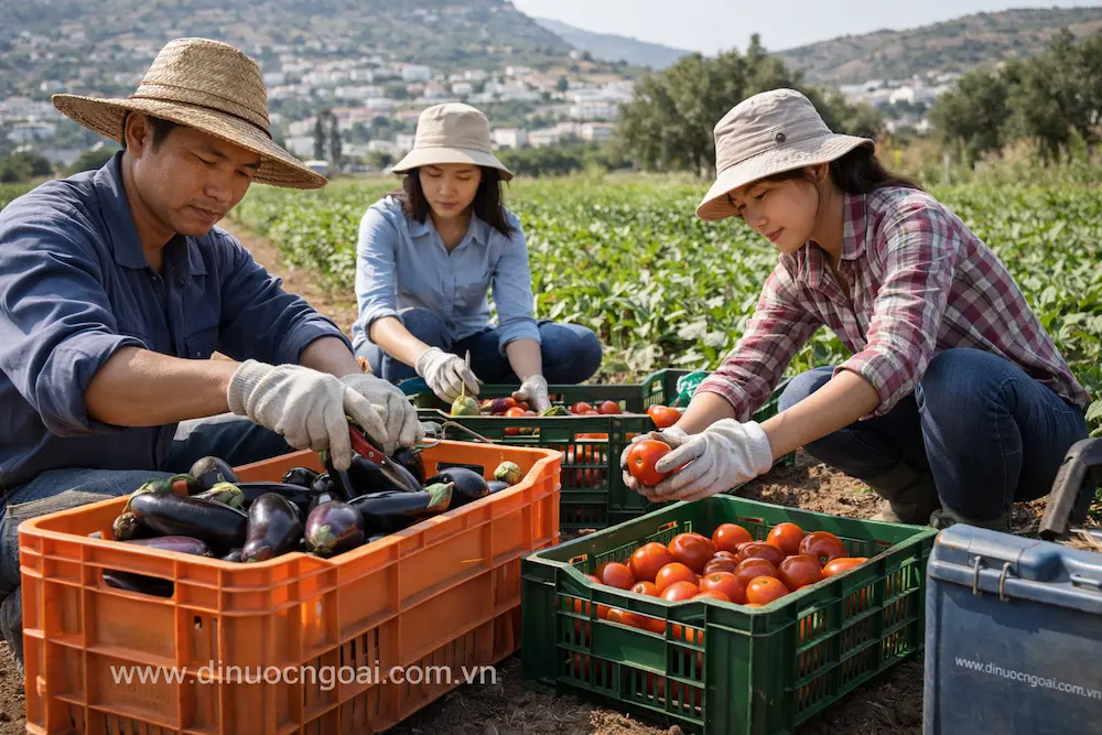 Xuất khẩu lao động Hy Lạp từ A đến Z: Việc làm, chi phí, lương, điều kiện mới nhất 4 Lao động Việt Nam làm nông nghiệp tại Hy Lạp