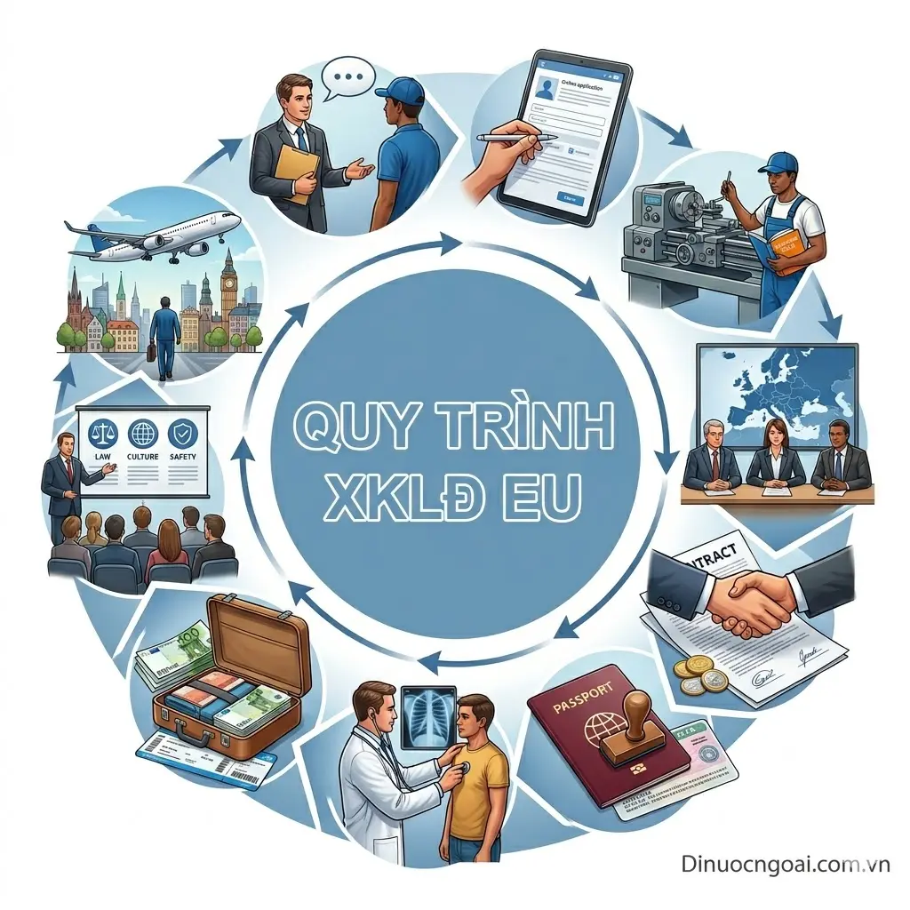 Quy trinh 10 buoc dang ky di xuat khau lao dong chau au tai cong ty xkld eu uy tin tphcm ha noi