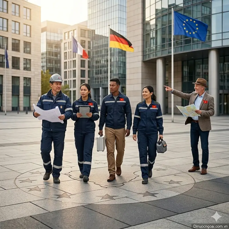 di xkld hy lap tai cong ty nam chau ims duoc ho tro chuyen doi sang visa lam viec tai các quoc gia chau au thuoc khoi schengen