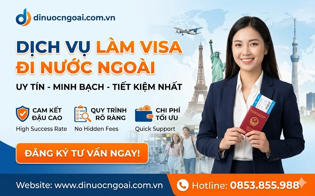 dịch vụ làm visa đi nước ngoài uy tín, minh bạch, tỉ lệ đậu cao, tiết kiệm nhất tại Hà Nội và tphcm