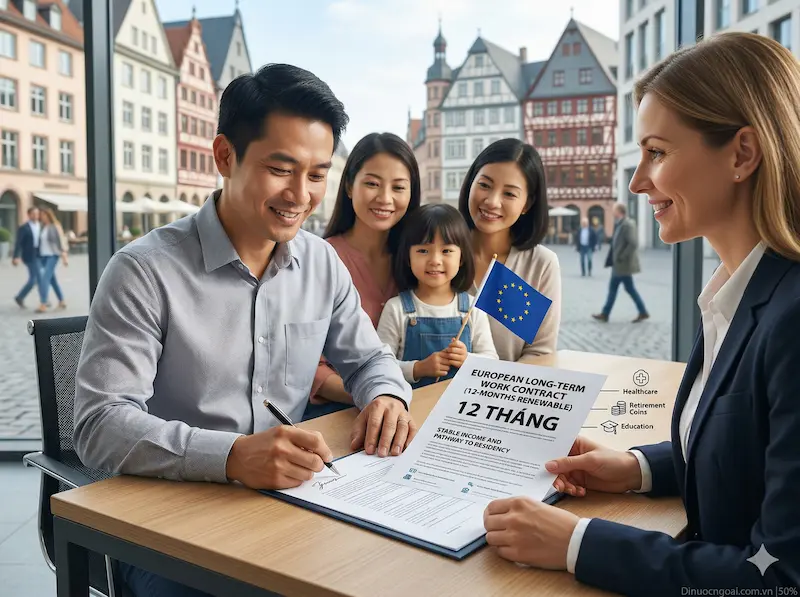 xuat khau lao dong hy lap hop dong du nam 12 thang duoc gia han lien tuc toi 5 nam