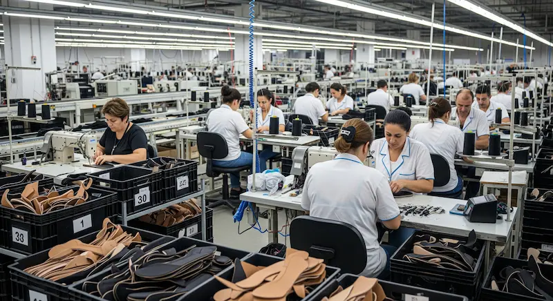 nhà máy xí nghiệp công nhân may giày dép làm việc tại bulgaria