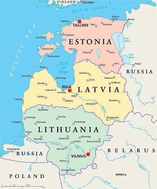 ban do dat nuoc latvia va duong bien gioi voi cac nuoc lang gieng o chau au