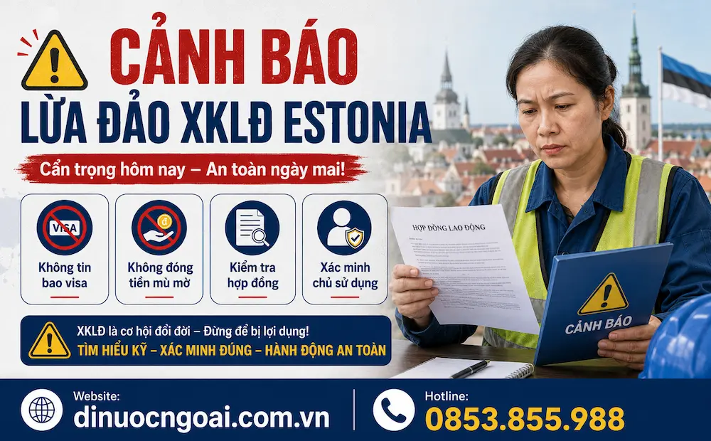 Tìm hiểu Xuất khẩu lao động Estonia từ A-Z: Điều kiện, lương, chi phí, visa và cơ hội cho lao động Việt Nam 13 canh bao lua dao xuat khau lao dong estonia