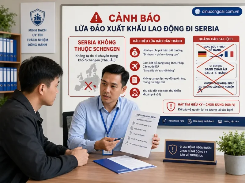 canh bao lua dao xuat khau lao dong serbia