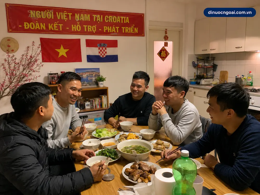 Tìm hiểu Xuất khẩu lao động Croatia từ A-Z: công việc, lương, điều kiện, chi phí và cách chọn công ty XKLĐ Croatia uy tín 4 ky tuc xa cong nhan nguoi viet lam viec tai croatia