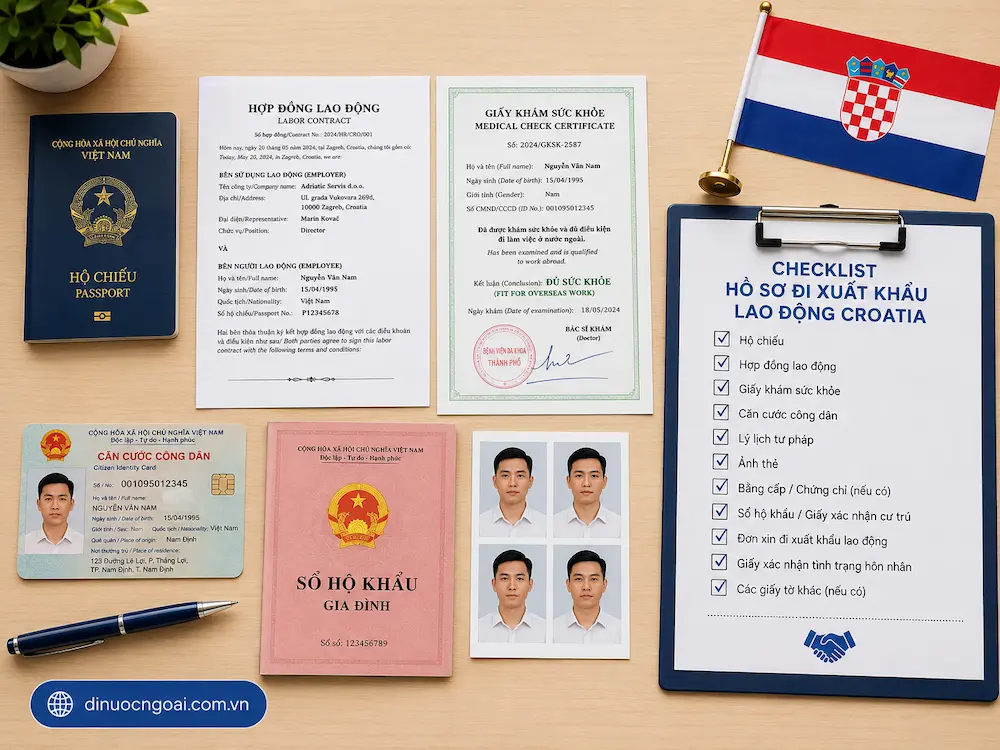 Tìm hiểu Xuất khẩu lao động Croatia từ A-Z: công việc, lương, điều kiện, chi phí và cách chọn công ty XKLĐ Croatia uy tín 11 Ho so giay to can thiet di xuat khau lao dong croatia - xkld croatia