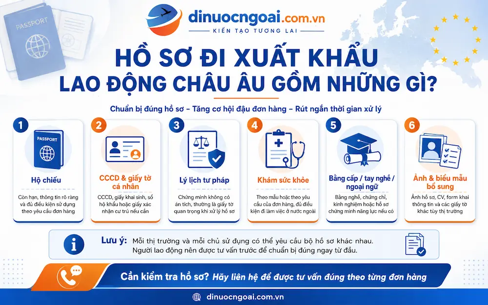 ho so Xuat khau lao dong chau au - cong ty xkld chau au uy tin