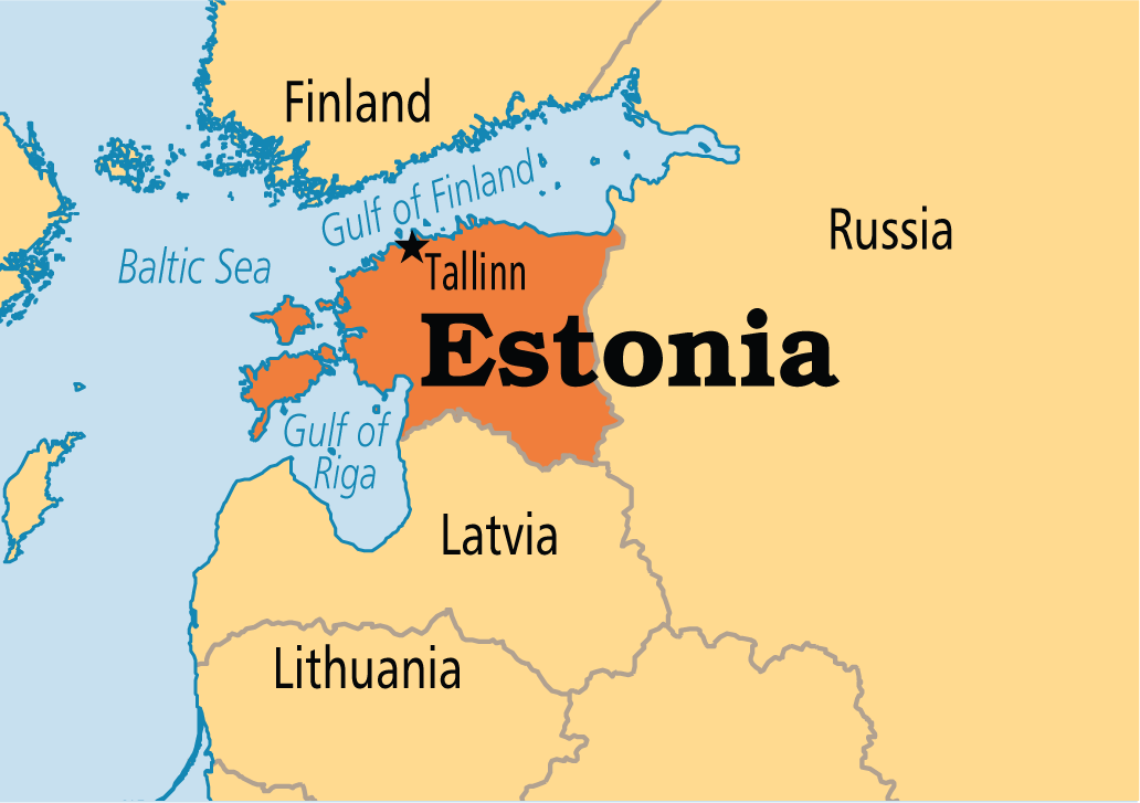 Tìm hiểu Xuất khẩu lao động Estonia từ A-Z: Điều kiện, lương, chi phí, visa và cơ hội cho lao động Việt Nam 1 Bản đồ Estonia và biên giới với các nước láng giềng ở Châu Âu