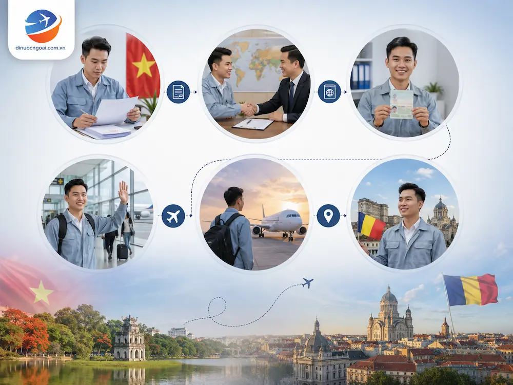 quy trinh di Xuất khẩu lao động Romania - xklđ romania - xklđ rumani uy tín