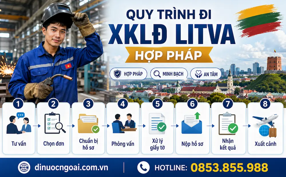 quy trinh di xuat khau lao dong litva - xkld litva uy tin