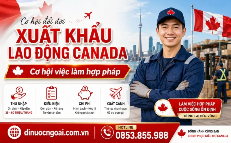 xuat khau lao dong canada - co hoi viec lam xkld ca na da uy tin