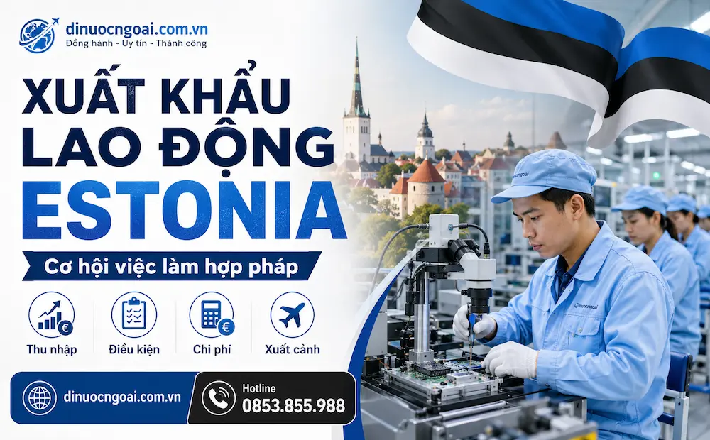 Tìm hiểu Xuất khẩu lao động Estonia từ A-Z: Điều kiện, lương, chi phí, visa và cơ hội cho lao động Việt Nam xuat khau lao dong estonia - xkld estonia uy tin