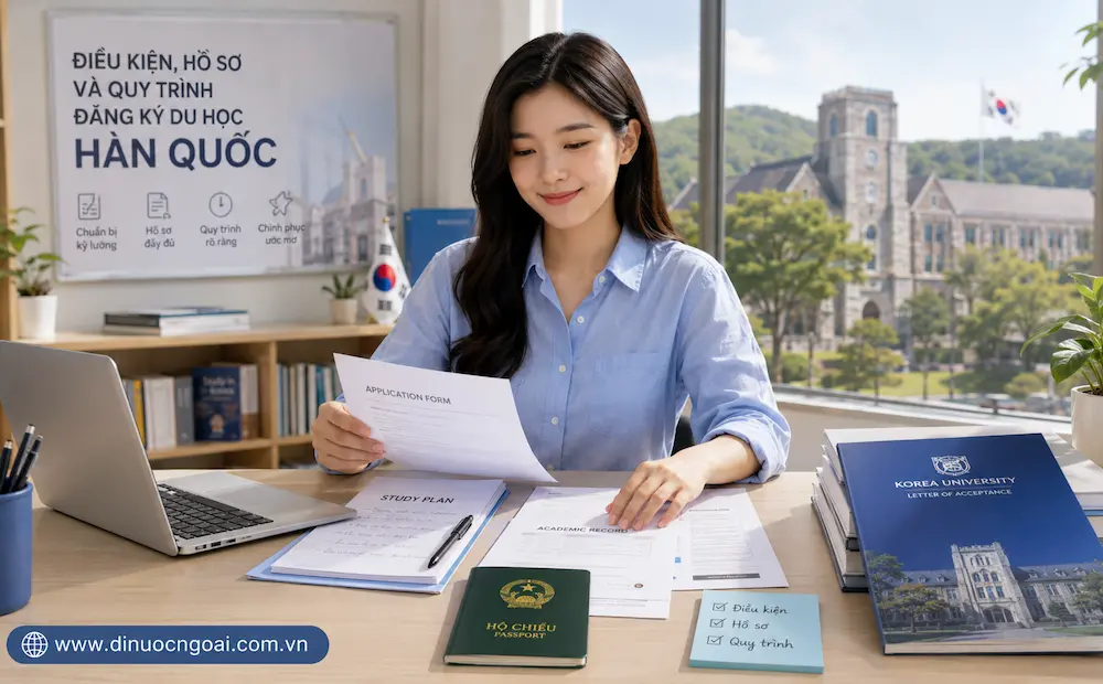 Du Học Hàn Quốc 2026: Cẩm Nang Toàn Diện Từ A-Z Cho Học Sinh & Phụ Huynh 13 Dieu kien ho so quy trinh du hoc han quoc
