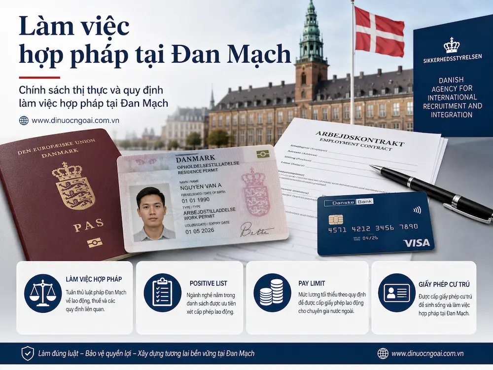 Làm việc hợp pháp tại Đan Mạch