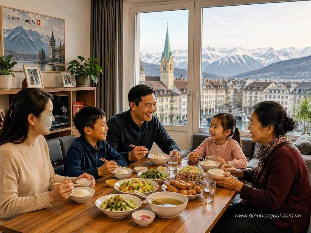 Xuất khẩu lao động Thụy Sĩ từ A-Z: công việc, lương, điều kiện, chi phí và cách chọn công ty XKLĐ Thụy Sĩ uy tín 6 bua com cua cong dong nguoi viet tai thuy si