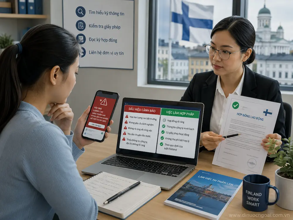 Xuất khẩu lao động Phần Lan từ A-Z: công việc, lương, điều kiện, chi phí và cách chọn công ty XKLĐ Phần Lan uy tín 20 canh bao lua dao xuat khau lao dong phan lan