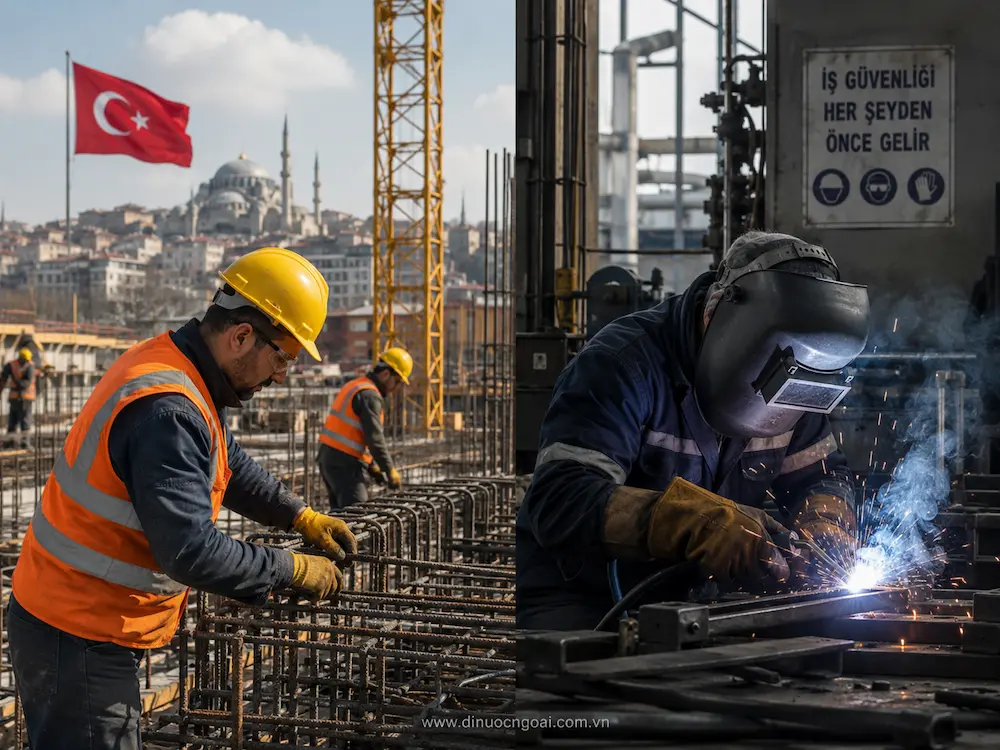 công việc xây dựng cơ khí Thổ Nhĩ Kỳ