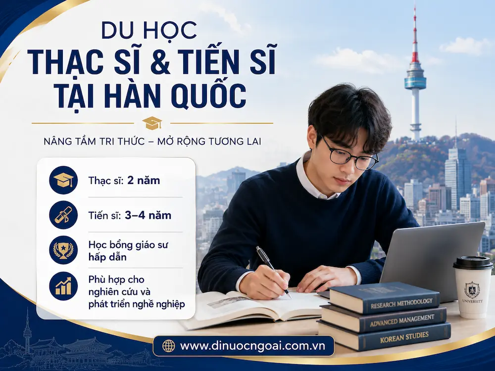 Du Học Hàn Quốc 2026: Cẩm Nang Toàn Diện Từ A-Z Cho Học Sinh & Phụ Huynh 4 du hoc han quoc he thac si tien si