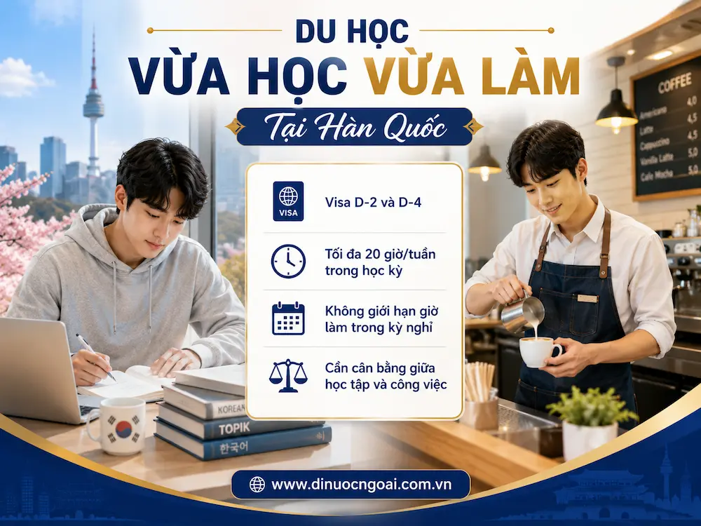 Du Học Hàn Quốc 2026: Cẩm Nang Toàn Diện Từ A-Z Cho Học Sinh & Phụ Huynh 7 du hoc vua hoc vua lam tai han quoc