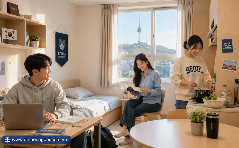 Du Học Hàn Quốc 2026: Cẩm Nang Toàn Diện Từ A-Z Cho Học Sinh & Phụ Huynh 23 ky tuc xa du hoc sinh di du hoc han quoc