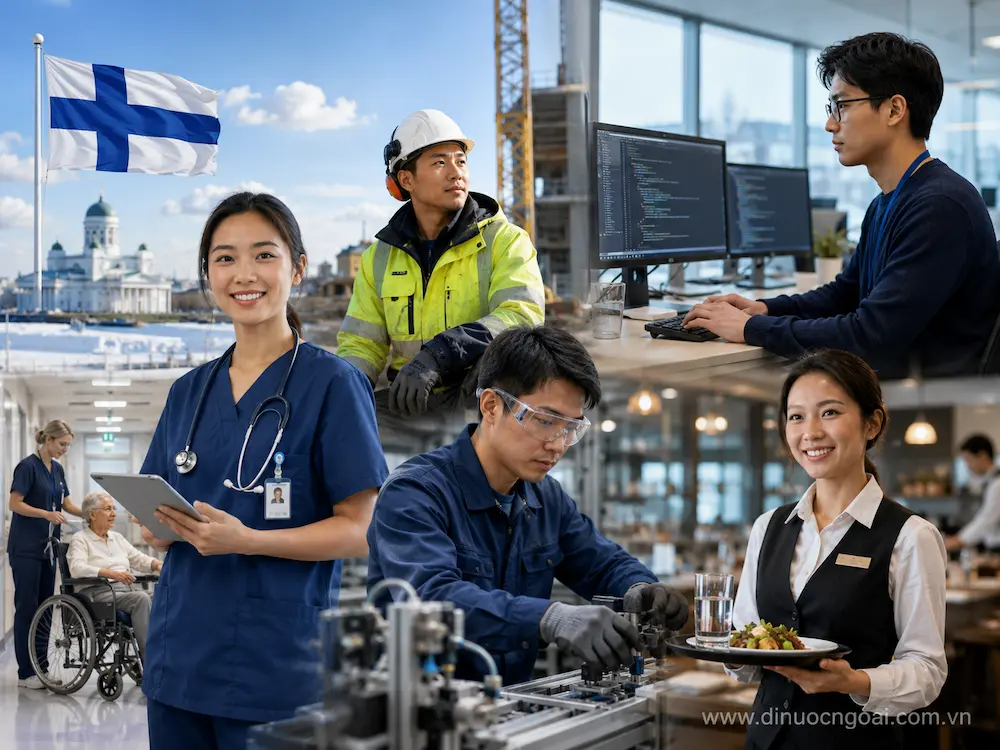 Xuất khẩu lao động Phần Lan từ A-Z: công việc, lương, điều kiện, chi phí và cách chọn công ty XKLĐ Phần Lan uy tín 12 nganh nghe tuyen nhieu khi di xkld phan lan