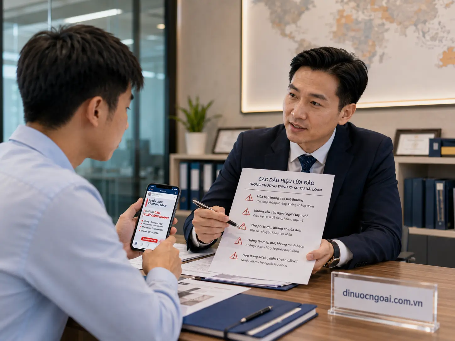 canh bao lua dao di xkld ky su dai loan